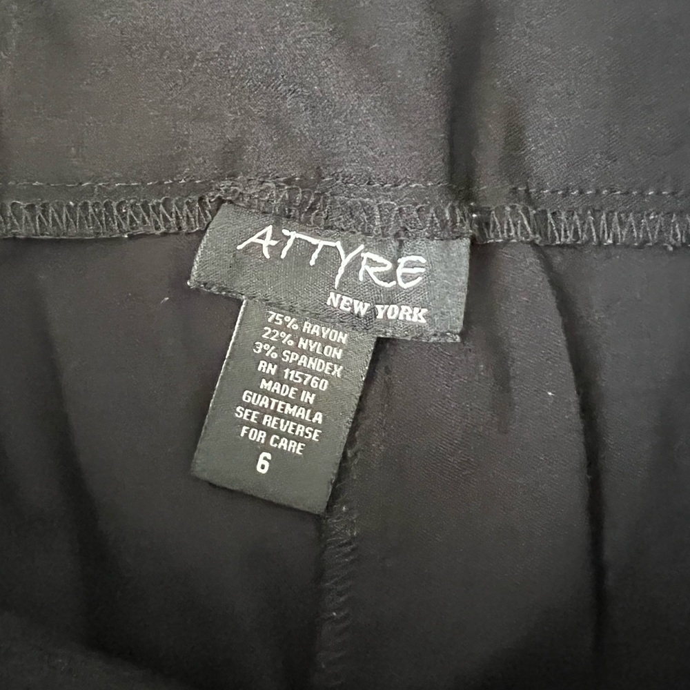 Attyre New York black pull on crop pants 6 - Picture 5 of 6